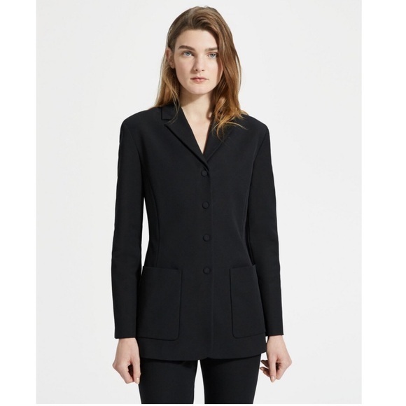 Theory Blazer Slim Double Stretch In Black